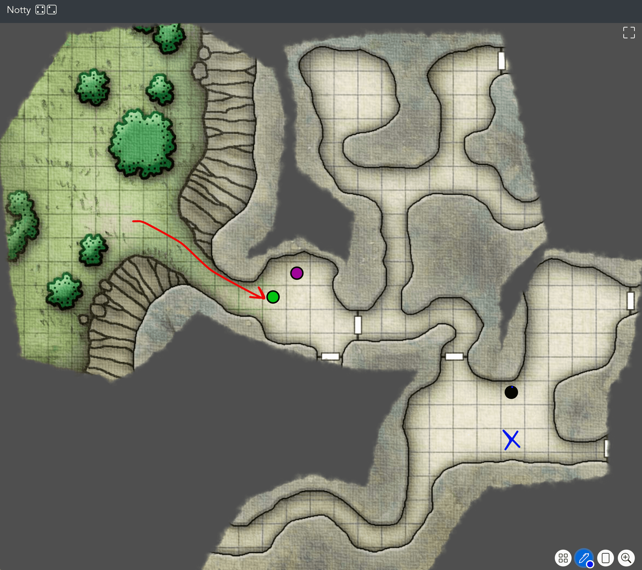 Share an interactive battle map with your party